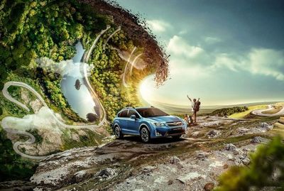 极速驰骋，驾驭自信 斯巴鲁信心运动广告的艺术表达